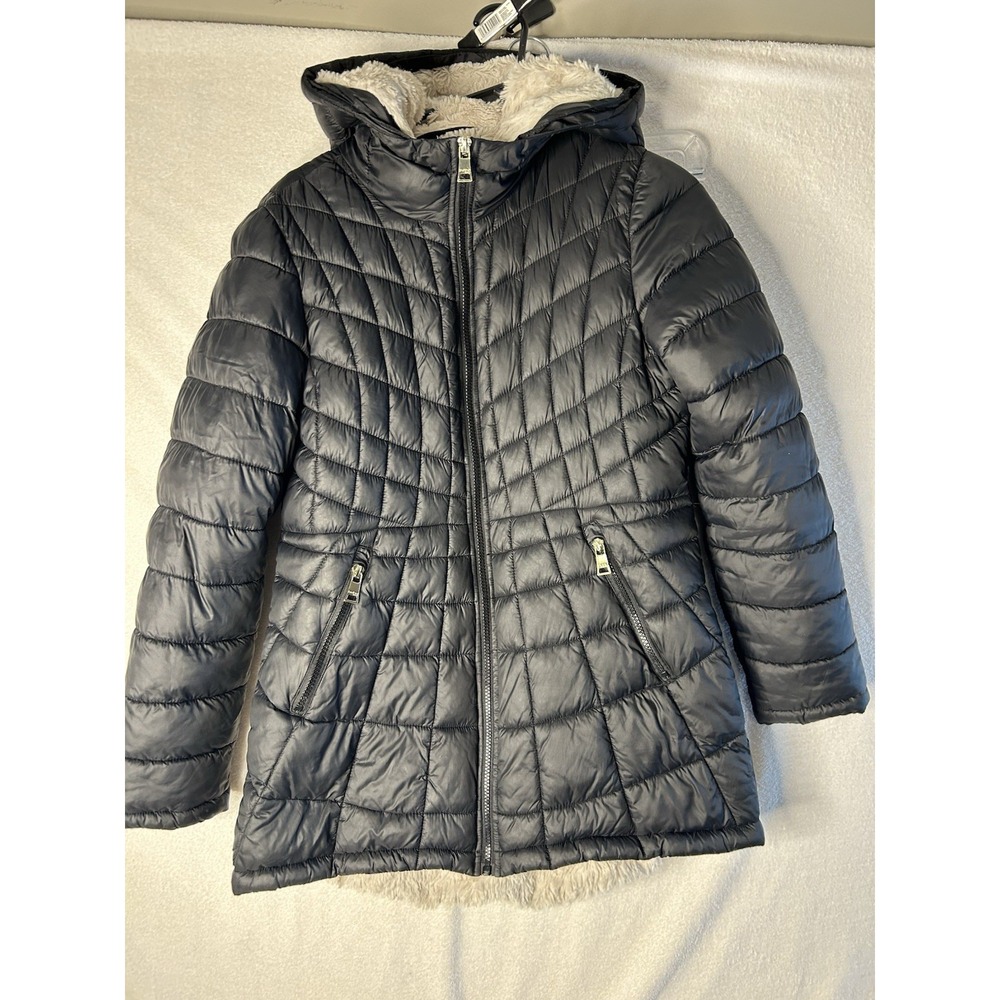 Bebe Black Puffer Women's Jacket Size Small/Petite Nice Coat!